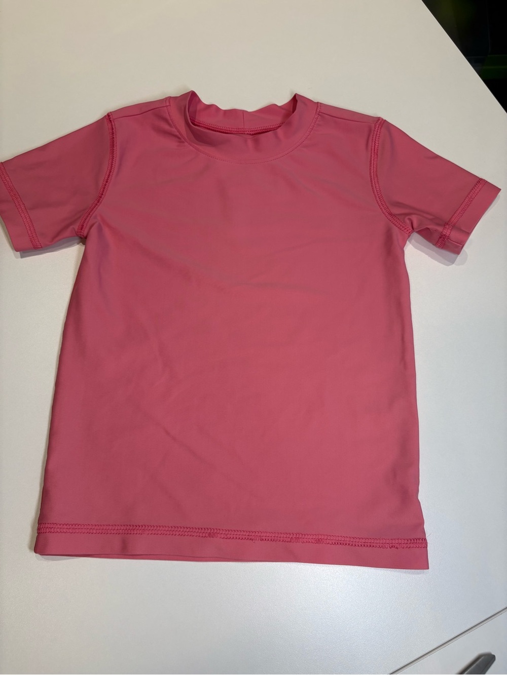 Primary Pink Swim Rashguard Short Sleeve Size 2-3T
